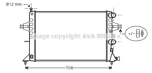 AVA QUALITY COOLING Радиатор, охлаждение двигателя OLA2255